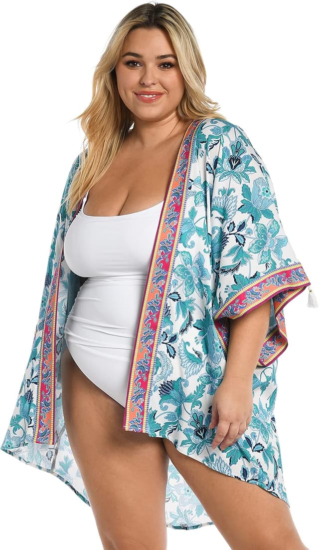 Thumbnail 5 de La Blanca Women's Kimono Swimsuit Cover Up