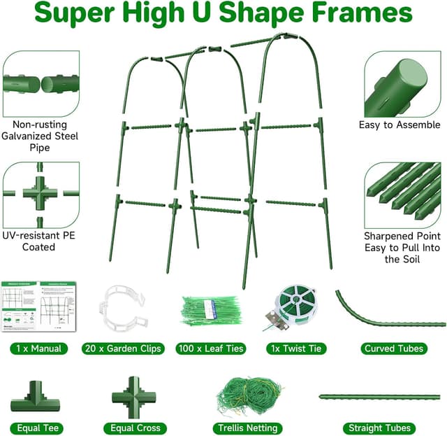 Detalle de Cucumber Trellis 80 x 120 cm U-shape