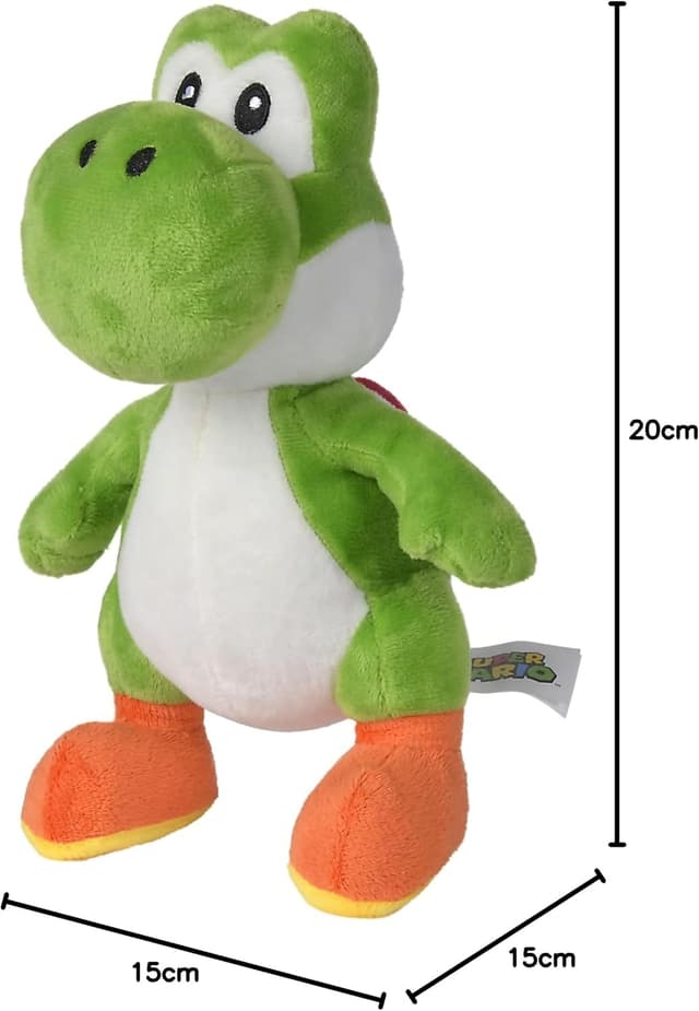 Detalle 2 de Nintendo Super Mario Plüsch Yoshi (20 cm) – 12864