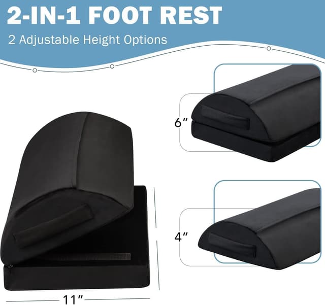 Thumbnail 3 de Adjustable Ergonomic Foot Rest for Under Desk