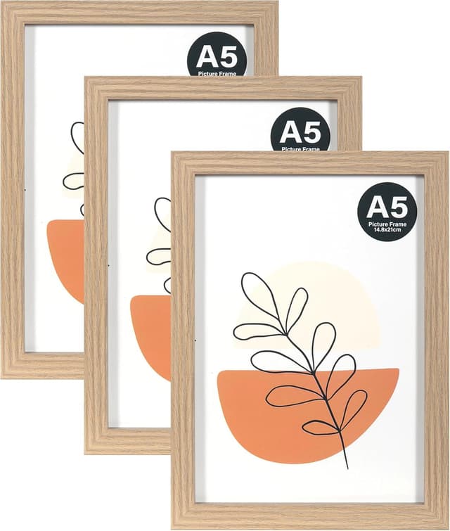 Detalle de Grey A5 picture frames set of 3