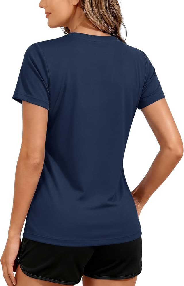 Detalle 2 de TACVASEN women’s short-sleeve quick-dry UV protection T-shirt (UPF 50+)