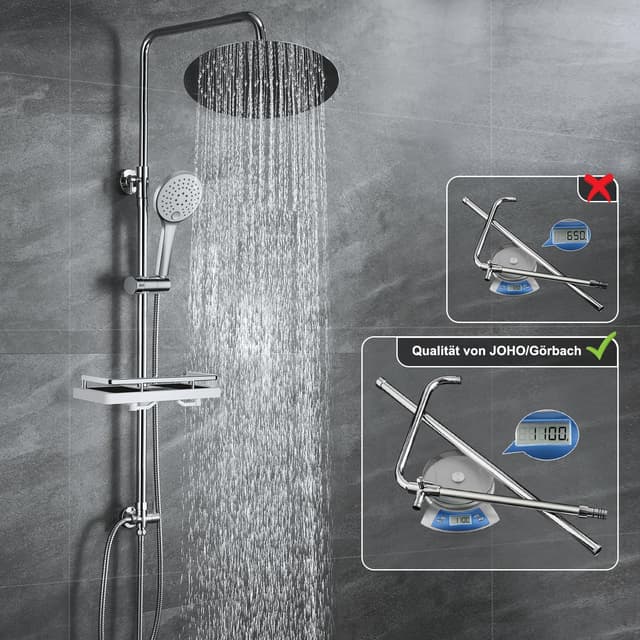 Thumbnail 3 de JOHO Colonna Doccia D25cm pioggia