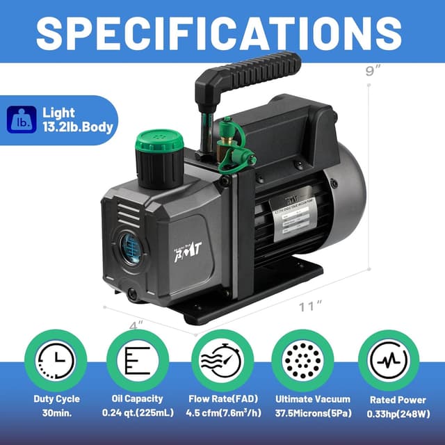 Thumbnail 4 de PB Motor Tech 3 Gallon Vacuum Chamber Kit 4.5CFM
