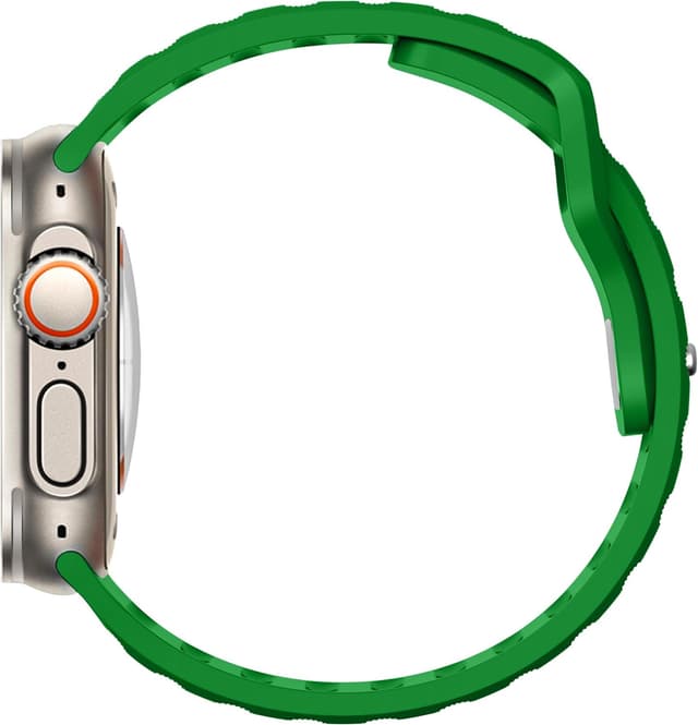 Detalle 2 de Cinturino sport in silicone DONEGANI UC1 per Apple Watch (tutte le misure compatibili) Verde di Natale