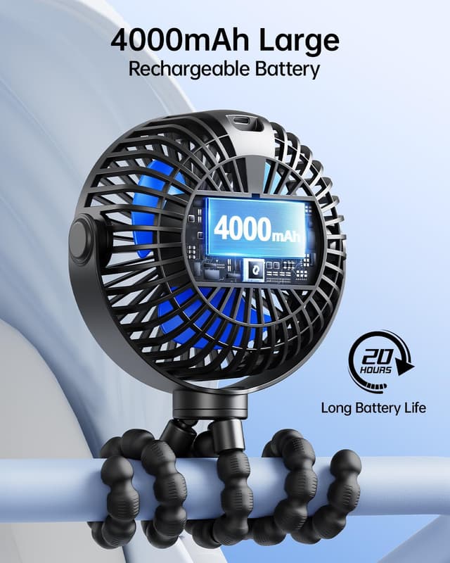 Thumbnail 2 de SWEETFULL Portable pram fan 4000mAh