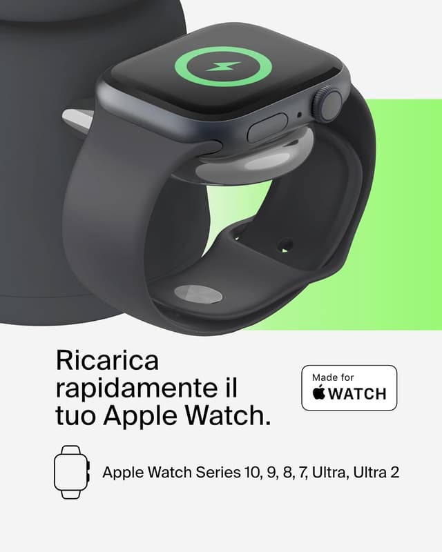 Detalle de Belkin BoostCharge wireless 2 in 1 Qi2 15 W