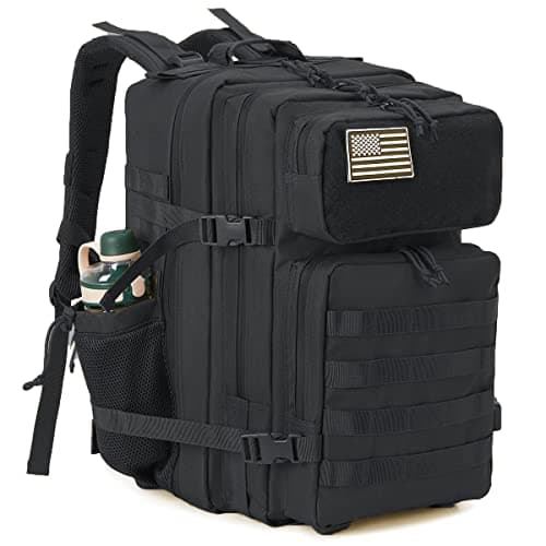 Detalle de QT&QY Mochila táctica militar 45L con sistema MOLLE y compartimento para portátil (hasta 17")