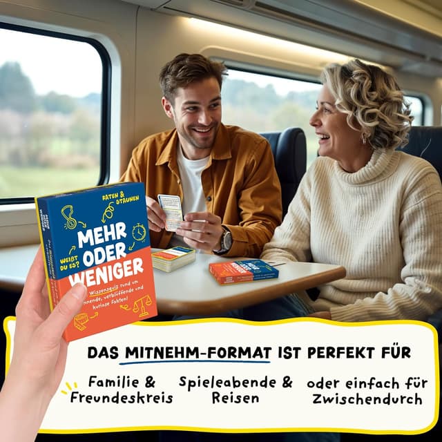 Thumbnail 6 de Mehr oder Weniger Ratespiel 110 Karten 🎲
