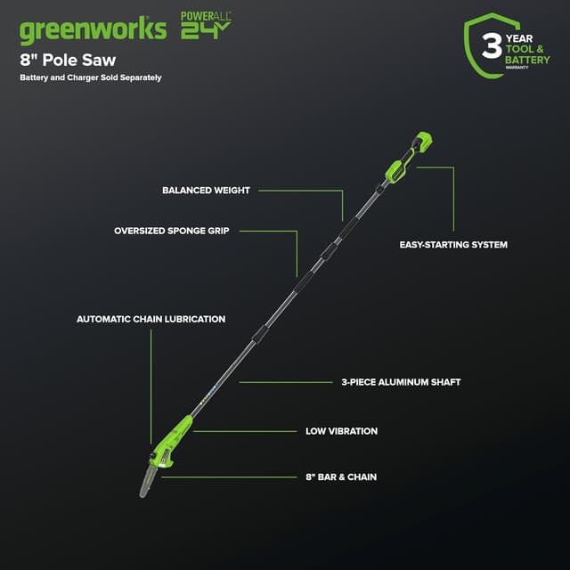 Detalle 2 de Greenworks Potatore 24V 2,68 m