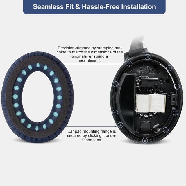 Thumbnail 5 de Aurivor Coussinets remplacement pour Bose QC35/35II