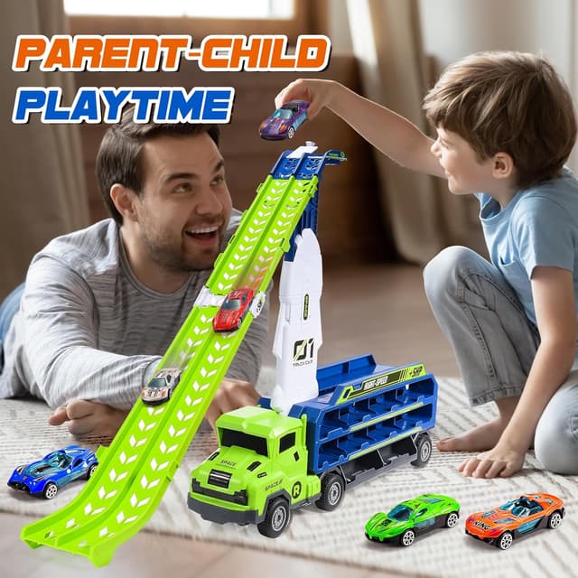 Thumbnail 5 de EUTOYZ 46-inch race track toy cars for ages 3–6