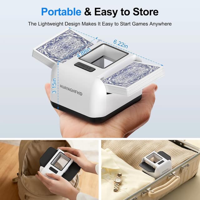 Thumbnail 6 de HUAYAGHFHD Automatic Card Shuffler 2000mAh ♠