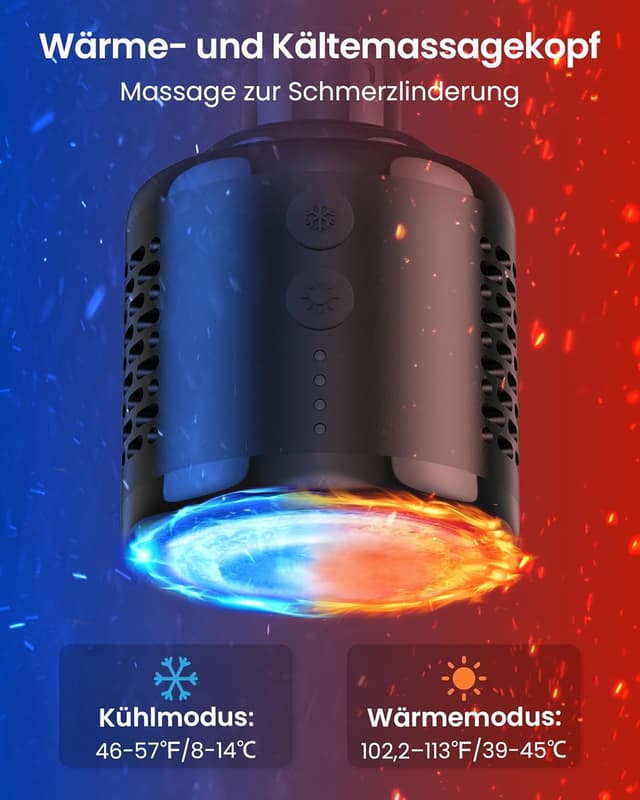 Detalle de Napre Massagepistole mit Wärme und Kälte 2500 mAh