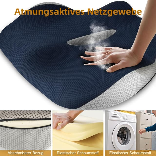 Thumbnail 4 de Fwiull Cuscino Sedile in memory foam per ufficio e auto