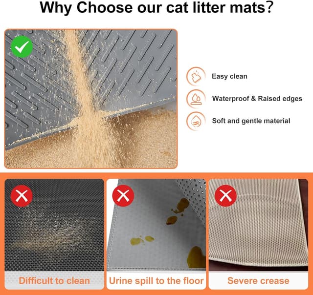 Thumbnail 5 de Odoland Cat Litter Mat 71x51cm