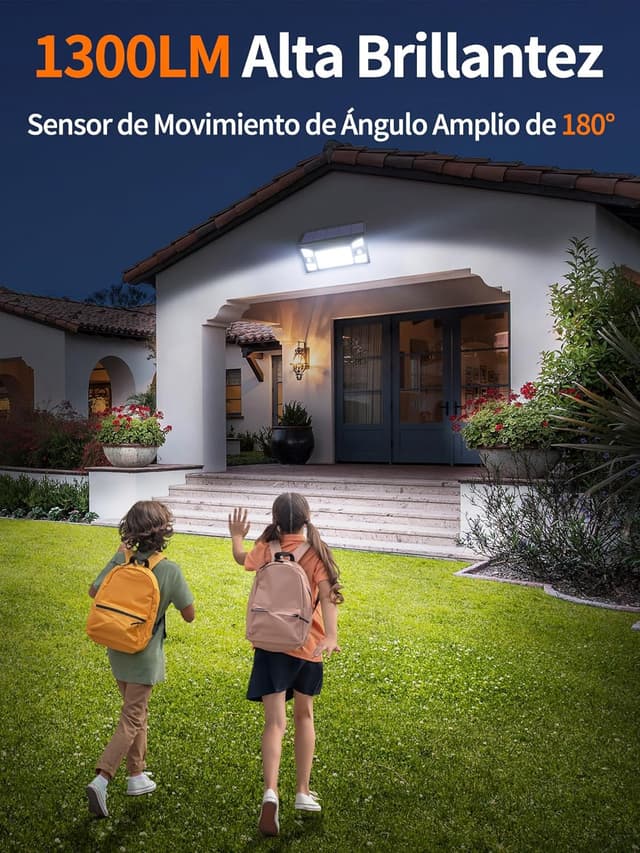 Thumbnail 2 de intelamp Luz Solar Exterior 1300LM Sensor Movimiento 4000mAh IP65 ☀