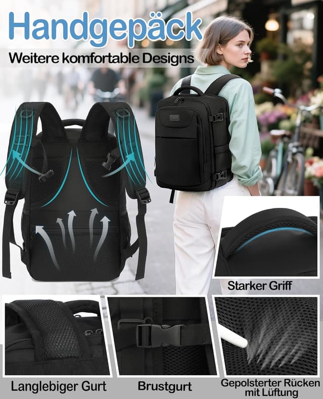 Thumbnail 4 de LYNXCHER Handgepäck Rucksack 40x20x25