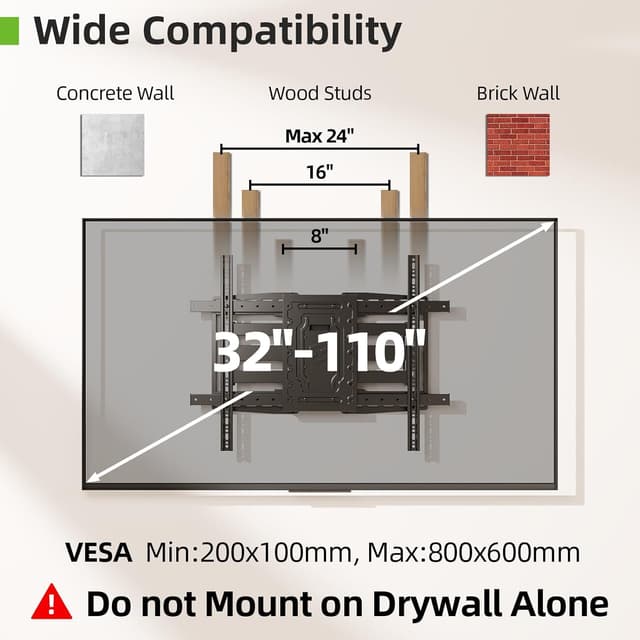 Thumbnail 2 de USX MOUNT TV Wall Mount for 32–105 in, 165 lb
