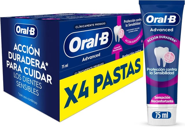 Imagen de Oral-B Advanced Sensitivity 4x75 ml en OfertitasTOP