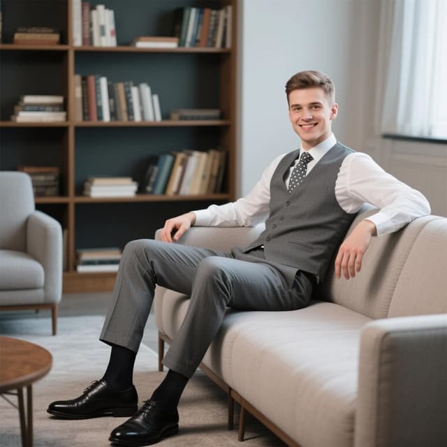 Detalle de CooTooLa Herren Crew Business Socken (43–46), Baumwolle, atmungsaktiv – 5 Paar