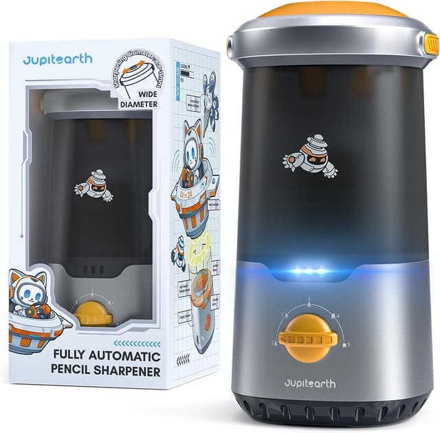 Detalle de JUPITEARTH Electric Pencil Sharpener for Kids
