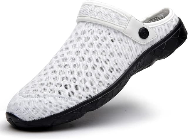 Detalle de Damen & Herren Clogs Hausschuhe – leichte Gartenschuhe für Sommer, Strand & Badelatschen