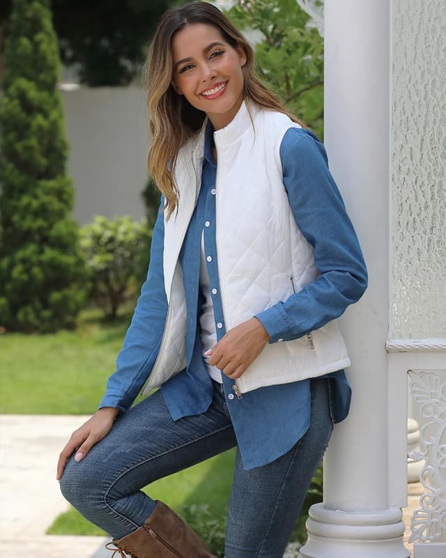 Thumbnail 5 de Fuinloth Women's Quilted Vest lightweight zip gilet