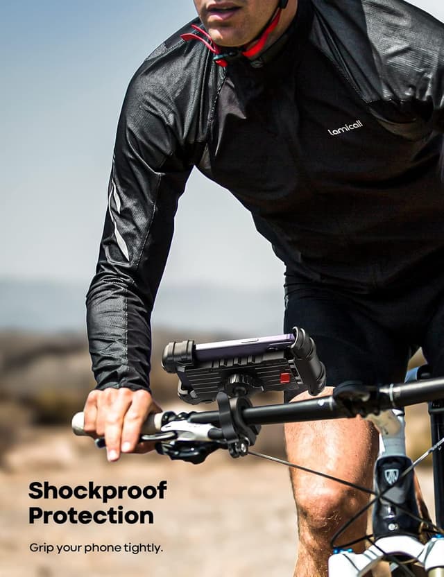 Detalle de Lamicall Supporto Telefono per Bicicletta e Motociclo universale per smartphone 4,7–6,8