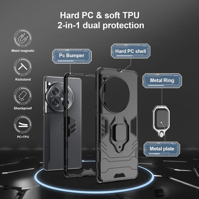 Detalle de Btstring Hülle Oneplus 12, stoßfest