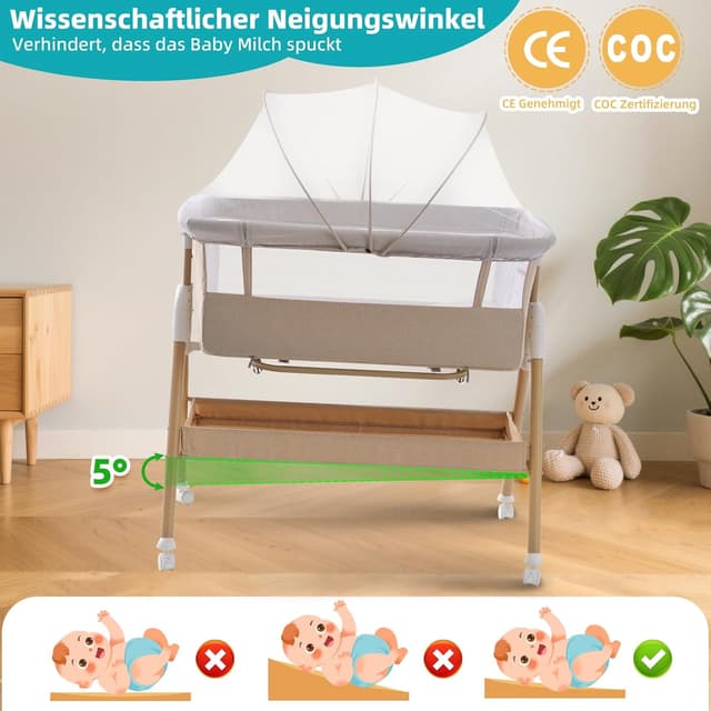 Thumbnail 3 de cozydwells Babybettchen Bassinet 3 Min Montage