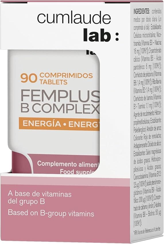 Detalle 2 de Cumlaude Lab FemPlus B-Complex 90 comprimidos 💊