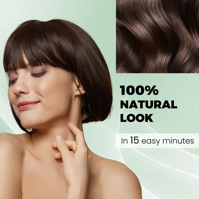 Detalle de KAISASA Dark Brown Hair Dye Shampoo 3-in-1 (16.9 fl. oz) for Covering Gray Hair