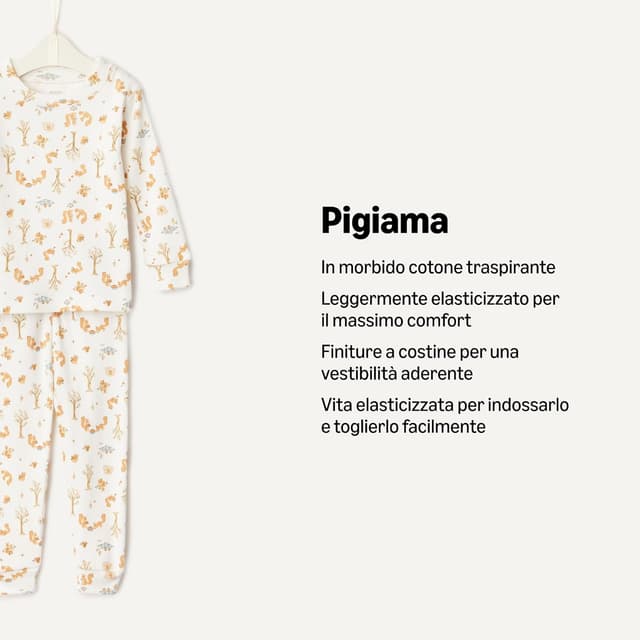 Detalle de Pigiama con piedi attillati in cotone unisex bimbi Amazon Essentials x Sofia Grainge