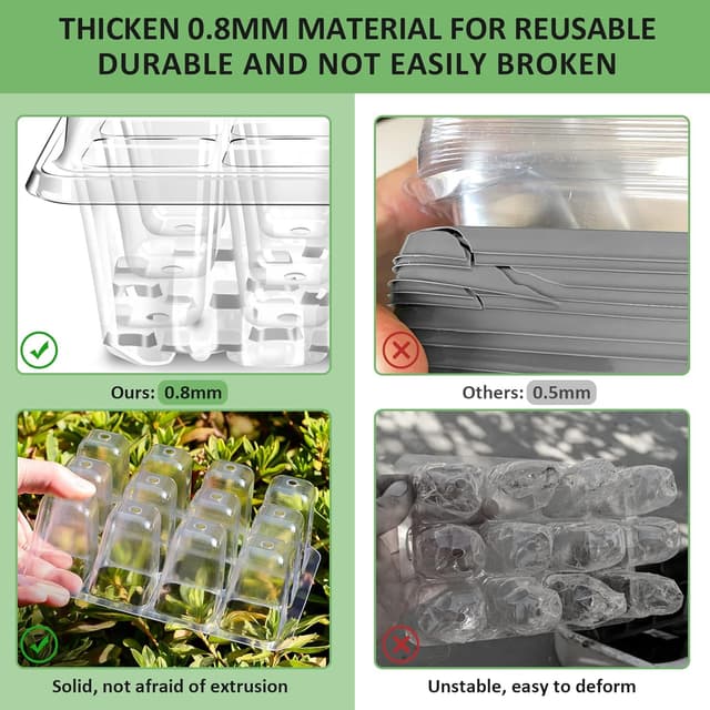 Detalle 2 de YAUNGEL seed trays 120 cells propagator