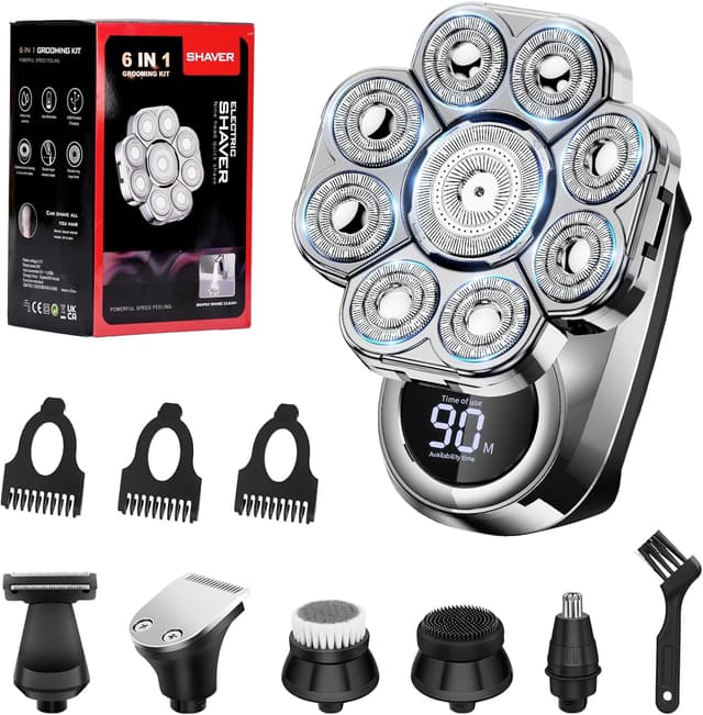 Detalle de Wandefol 9D Rasoio impermeabile IPX7 9 teste