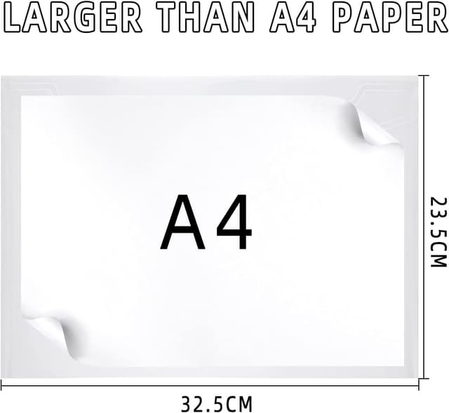 Detalle 2 de 24 Pack A4 Clear Plastic Document Wallets