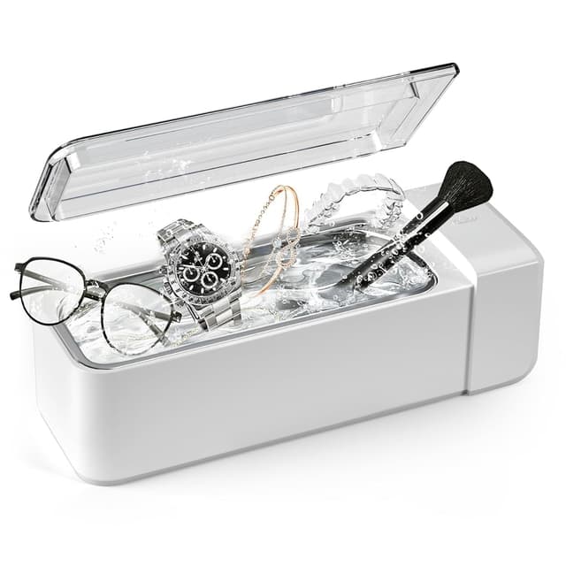 Detalle de kunphy Ultraschallreinigungsgerät (600 ml, 42 kHz) für Brillen, Schmuck & Uhren