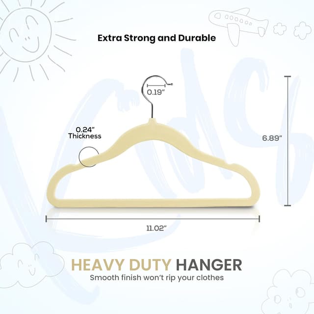 Thumbnail 1 de Utopia Home Grucce bambini in velluto 28 cm, confezione 30