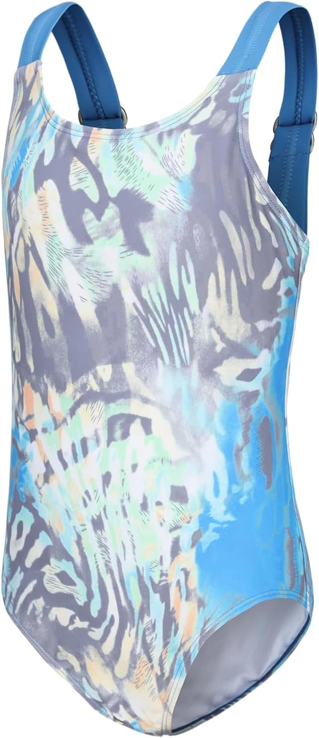 Detalle de Aisyee girls one-piece swimming costume with elasticated strap (adjustable buckles), age 5–16