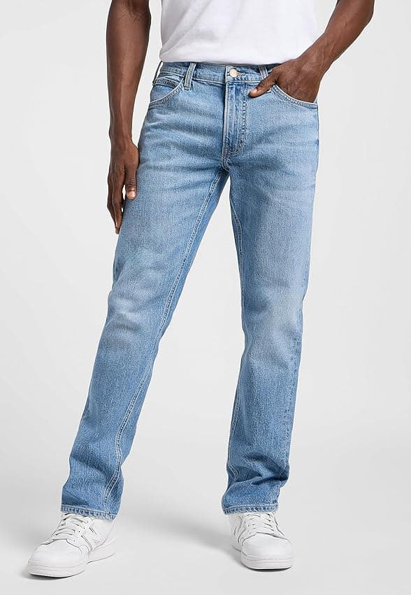 Detalle de LEE Daren Zip Fly Vaqueros 34W/32L Horizon Blue 1% elastano