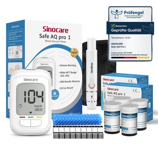 Detalle de Sinocare Safe AQ Pro I Blutzucker 100