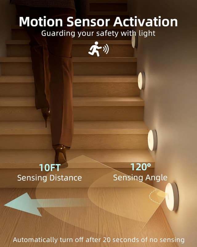 Detalle 2 de EZVALO 6-Pack Under Cabinet Light with Remote