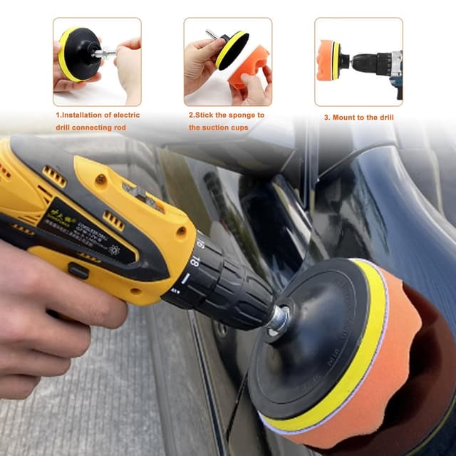 Thumbnail 2 de 17‑Piece Car Polishing Pads for Drill