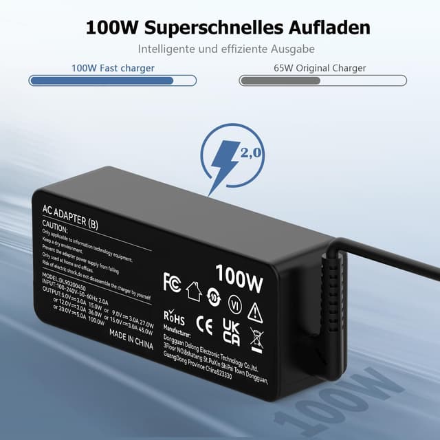 Thumbnail 4 de 100W USB C Netzteil Laptop Ladegerät