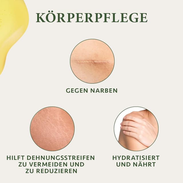 Detalle 1 de Satin Naturel BIO Rosenöl (Wildrosenöl) 50 ml – kaltgepresstes Hagebuttenkernöl für Gesicht, Körper, Haare