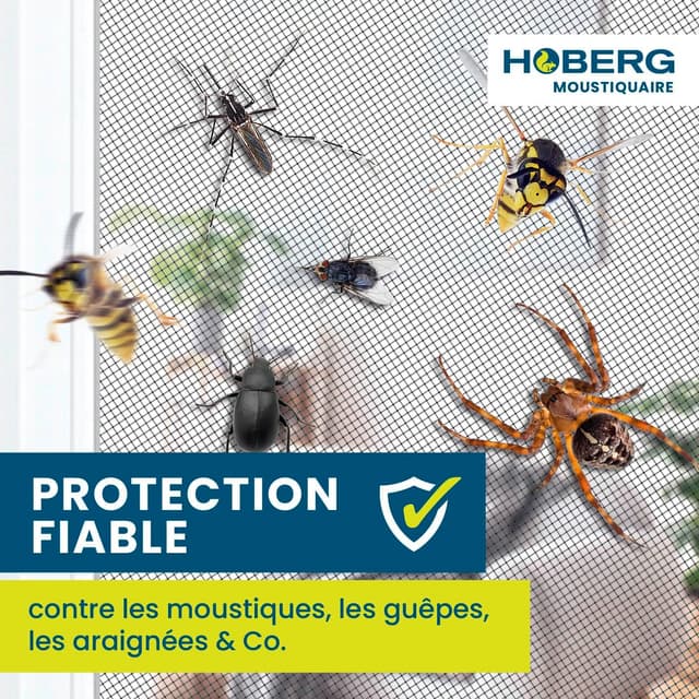 Detalle de Hoberg moustiquaire fenêtre 150 x 130 cm