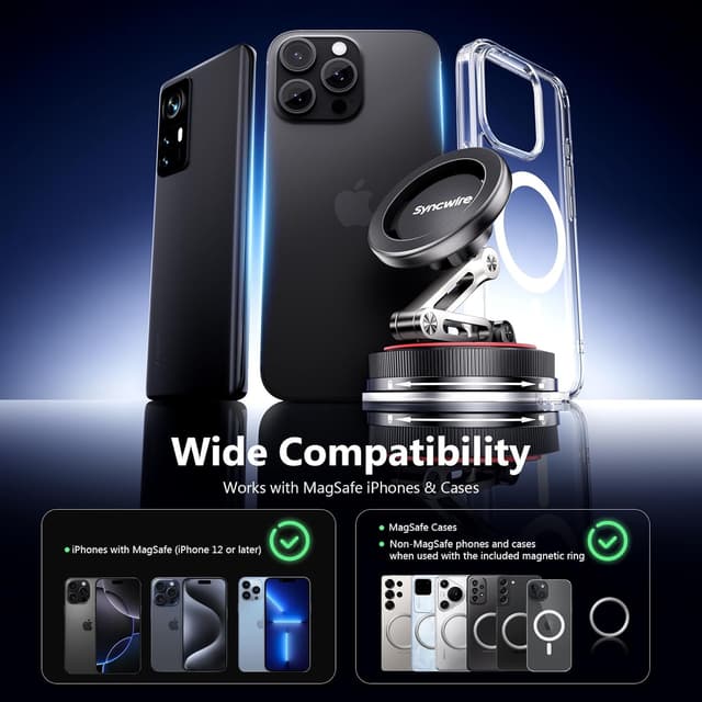 Thumbnail 3 de SYNCWIRE MagSafe Car Mount 360° rotatable