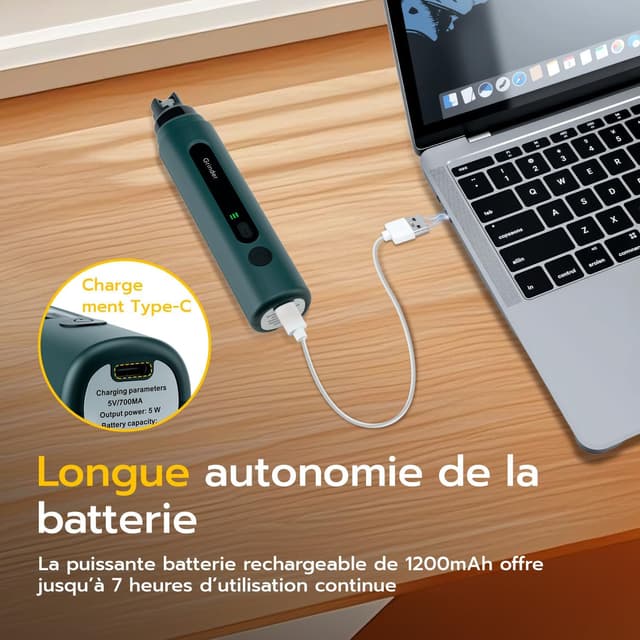 Thumbnail 6 de Mcbazel Meuleuse de griffes 5 vitesses 🐾