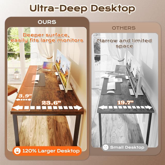 Thumbnail 6 de Huuger 63 x 24 Inch Desk with USB-C Outlet